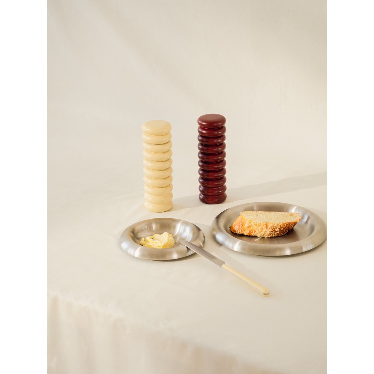 Assiette ROTO - lot de 2 acier inoxydable, NOO.MA