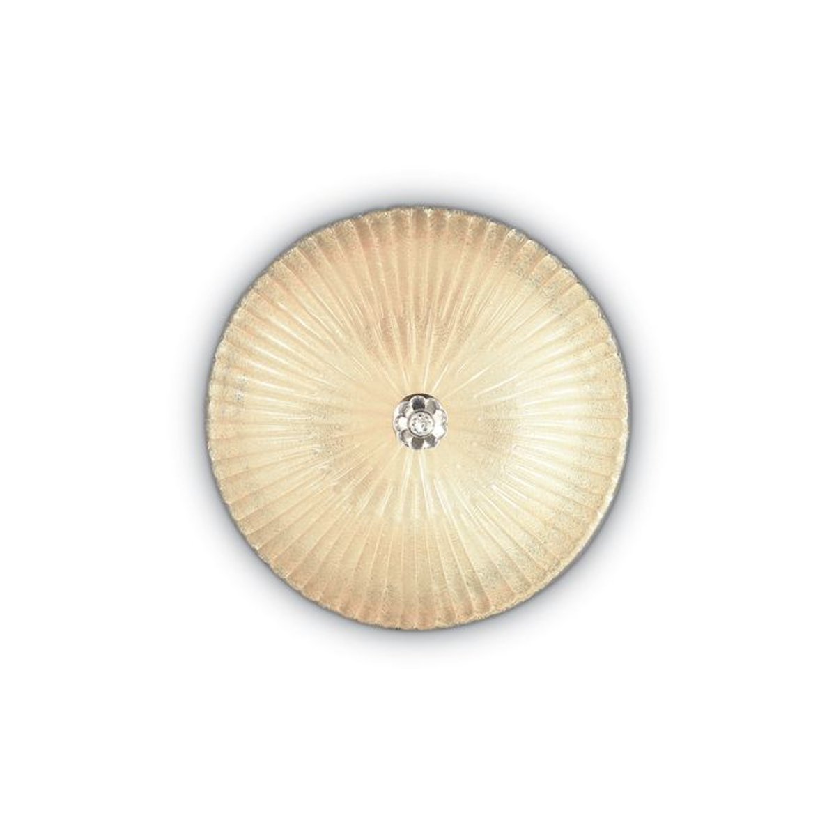 Plafonnier    SHELL laiton or doré, IDEAL LUX