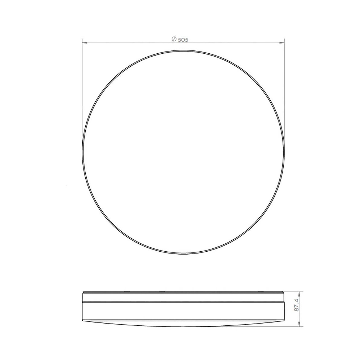 Plafonnier moderneLED, Wynion blanc, PRIOS