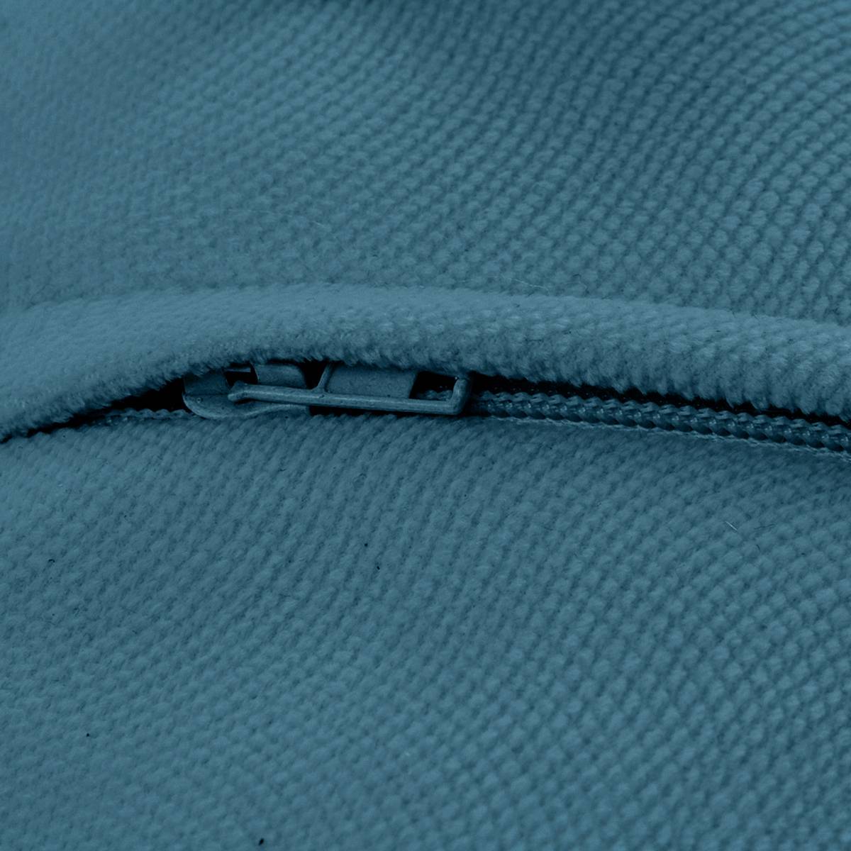 Coussin déhoussable LILOU bleu canard, ATMOSPHERA