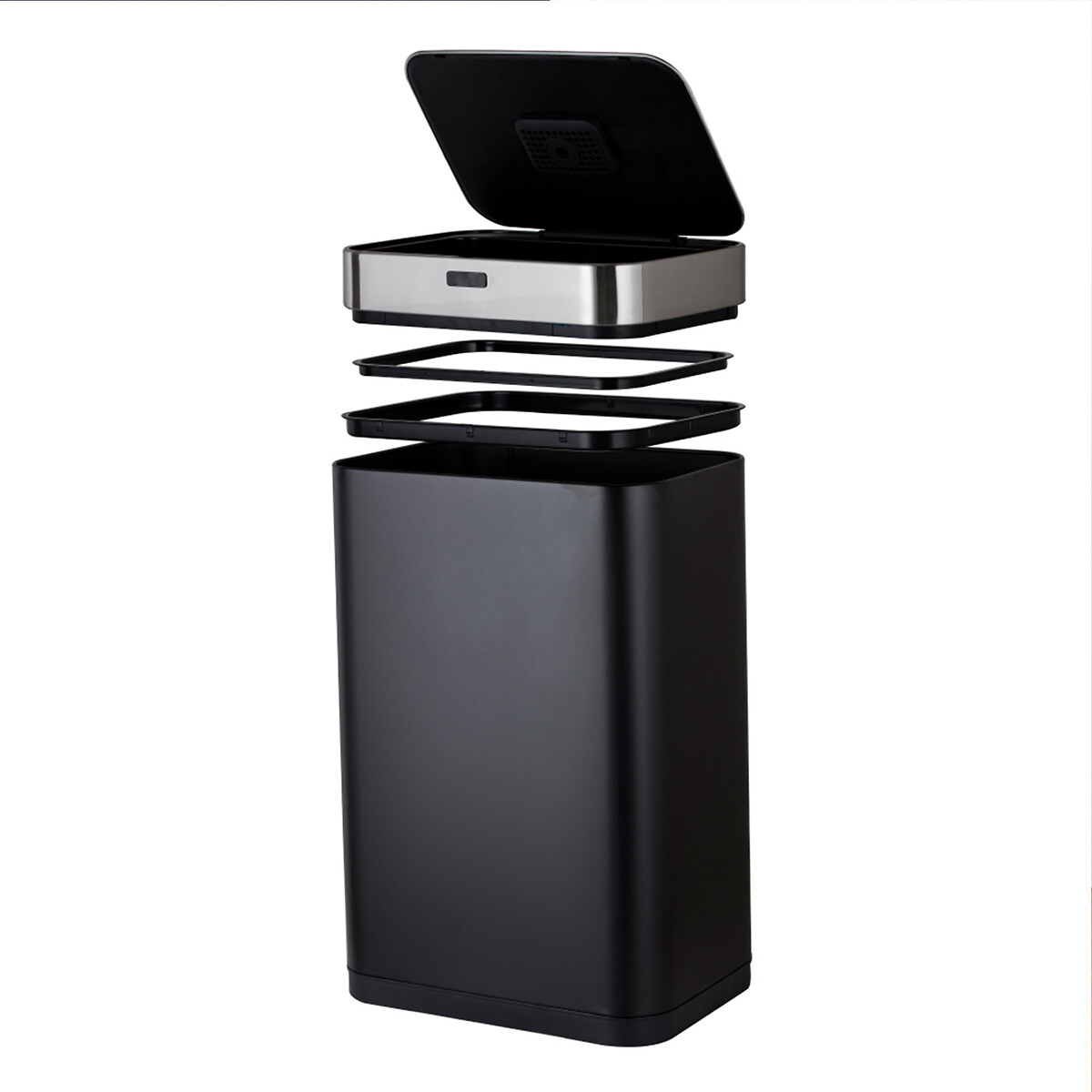 75L Rectangular Sensor Bin black, TOWER