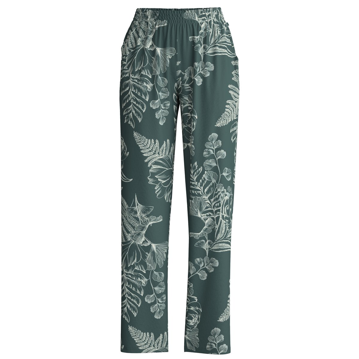 Pantalon Coton FAVOURITES BOTANIC deep emerald green, CALIDA