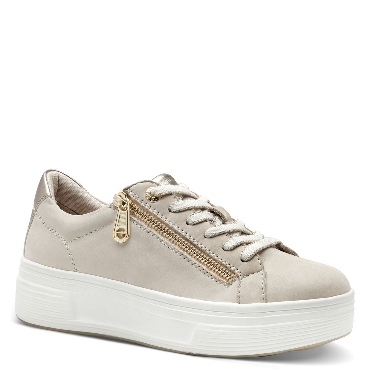 Basket à lacets beige crème, TAMARIS