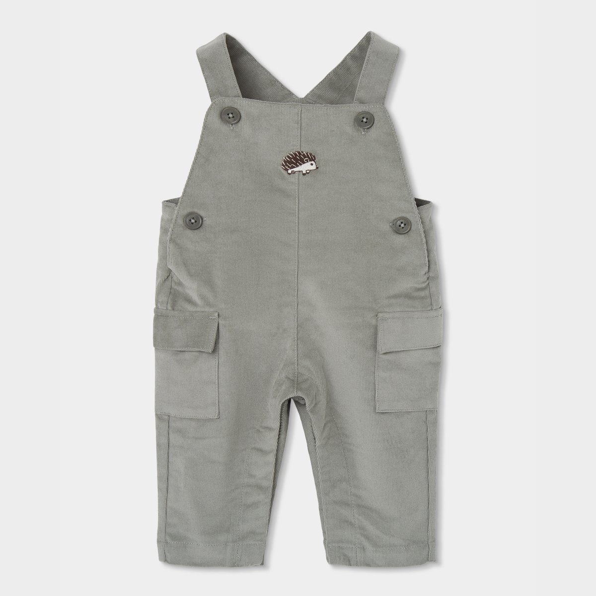 Ensemble bébé maille avec broderie hérisson vert, BOBOLI