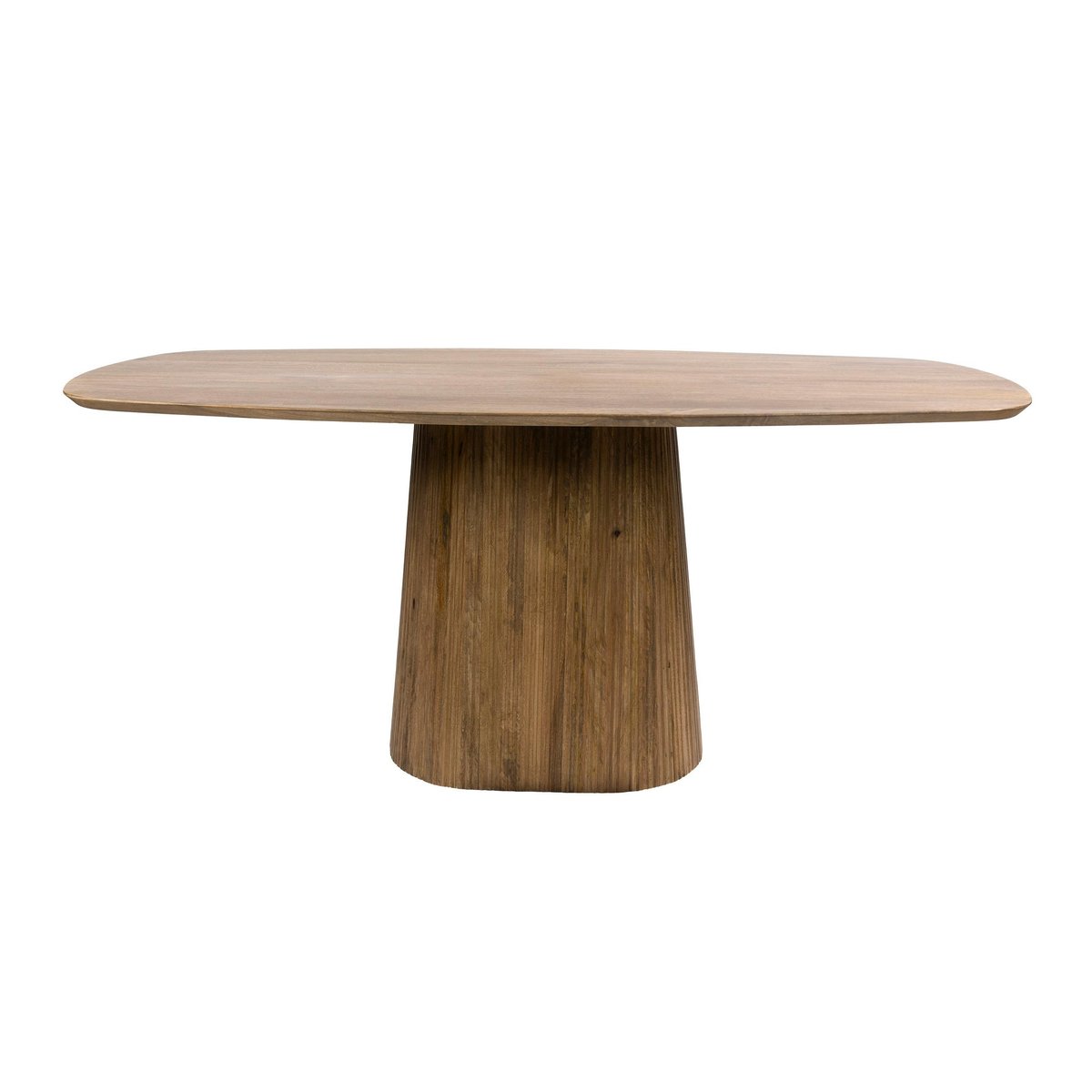 Table à manger bois de manguier à bords arrondis 180 cm CREEK bois naturel, PIER IMPORT
