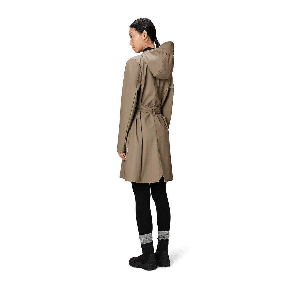 Giacca impermeabile con cintura CURVE beige, RAINS