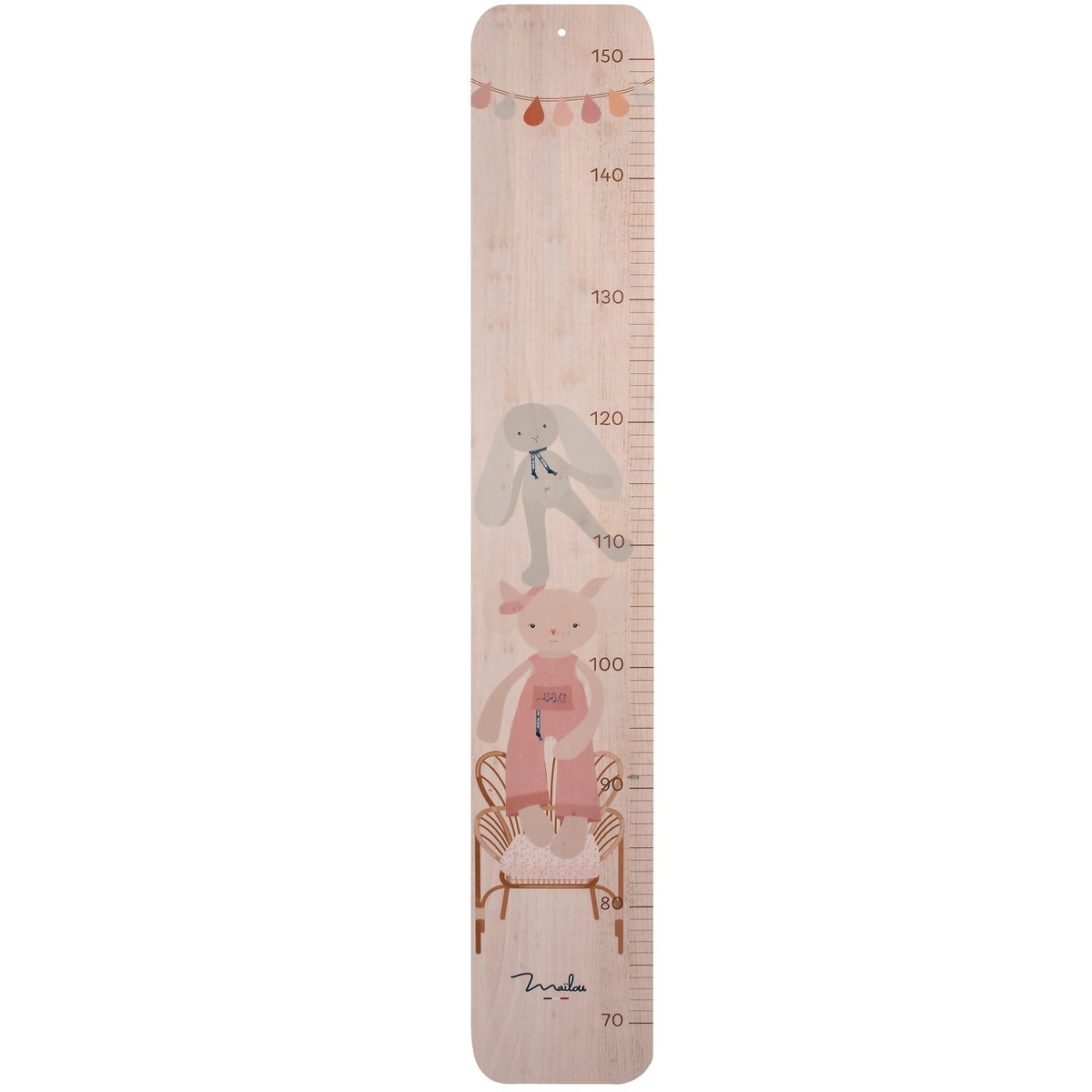 Toise en bois Souris beige, MAILOU TRADITION