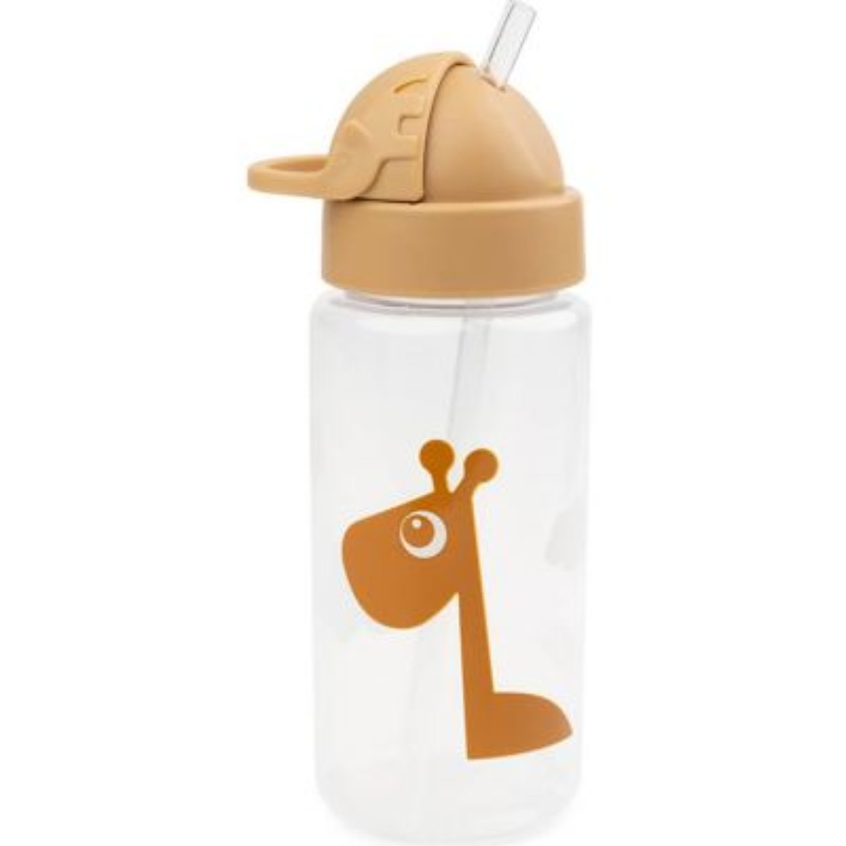 Gourde enfant 350ml avec paille Ozzo moutarde, DONE BY DEER