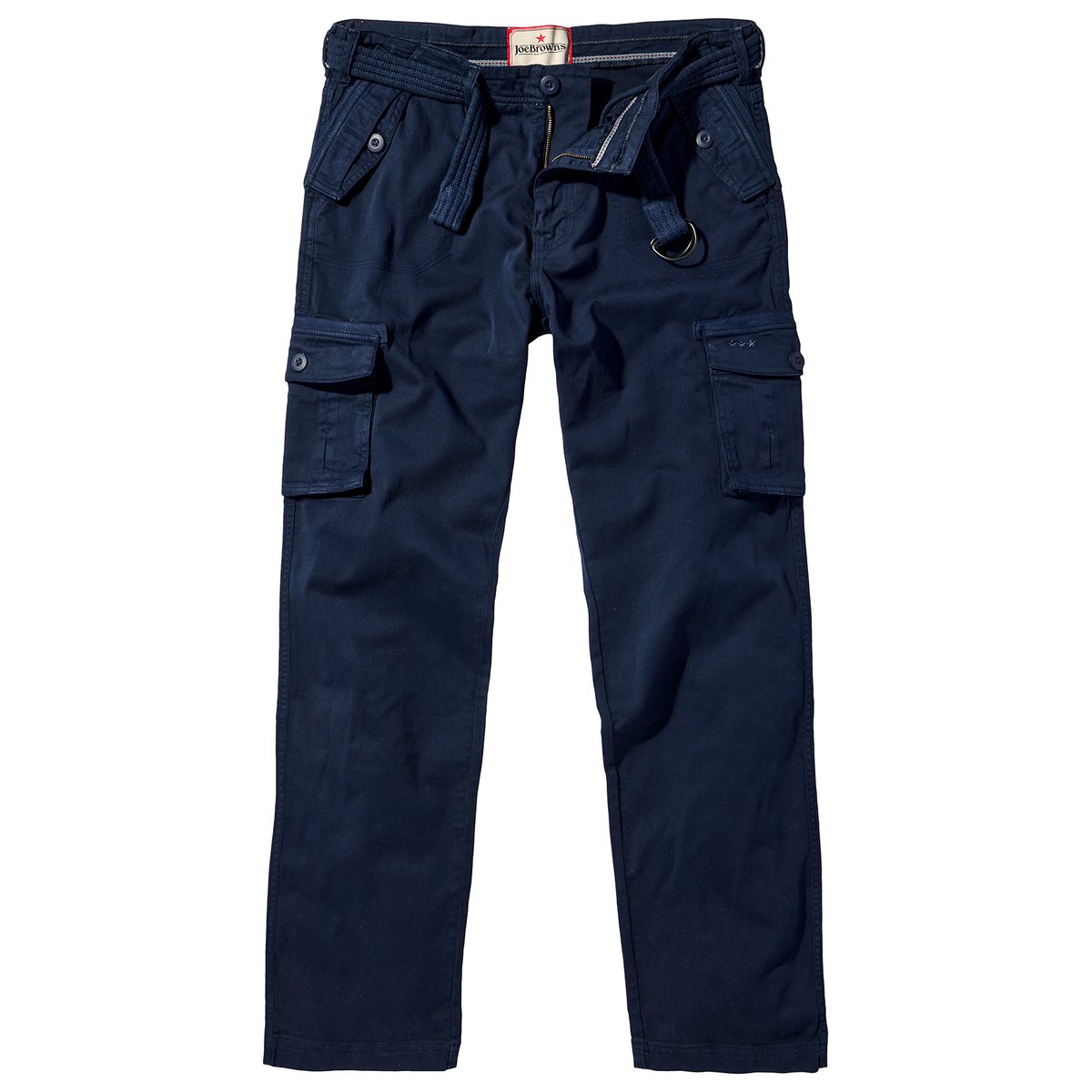 Pantalon Cargo Décontracté Avec Ceinture marine, JOE BROWNS