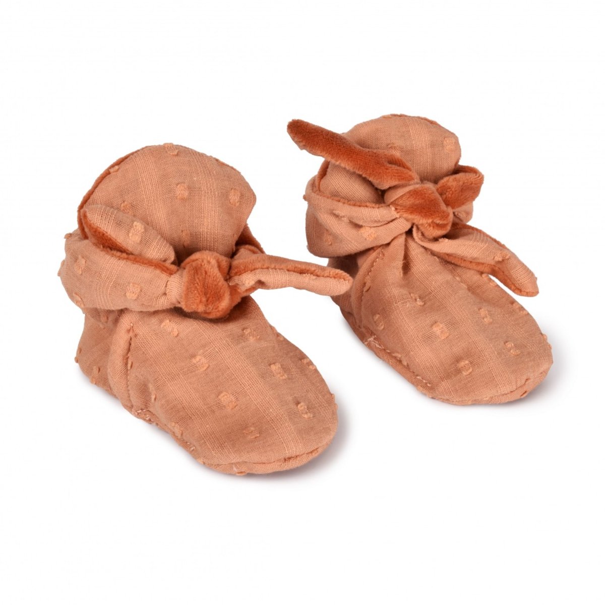 Coffret bébé Doudou et chaussons marron, DOUDOU ET COMPAGNIE