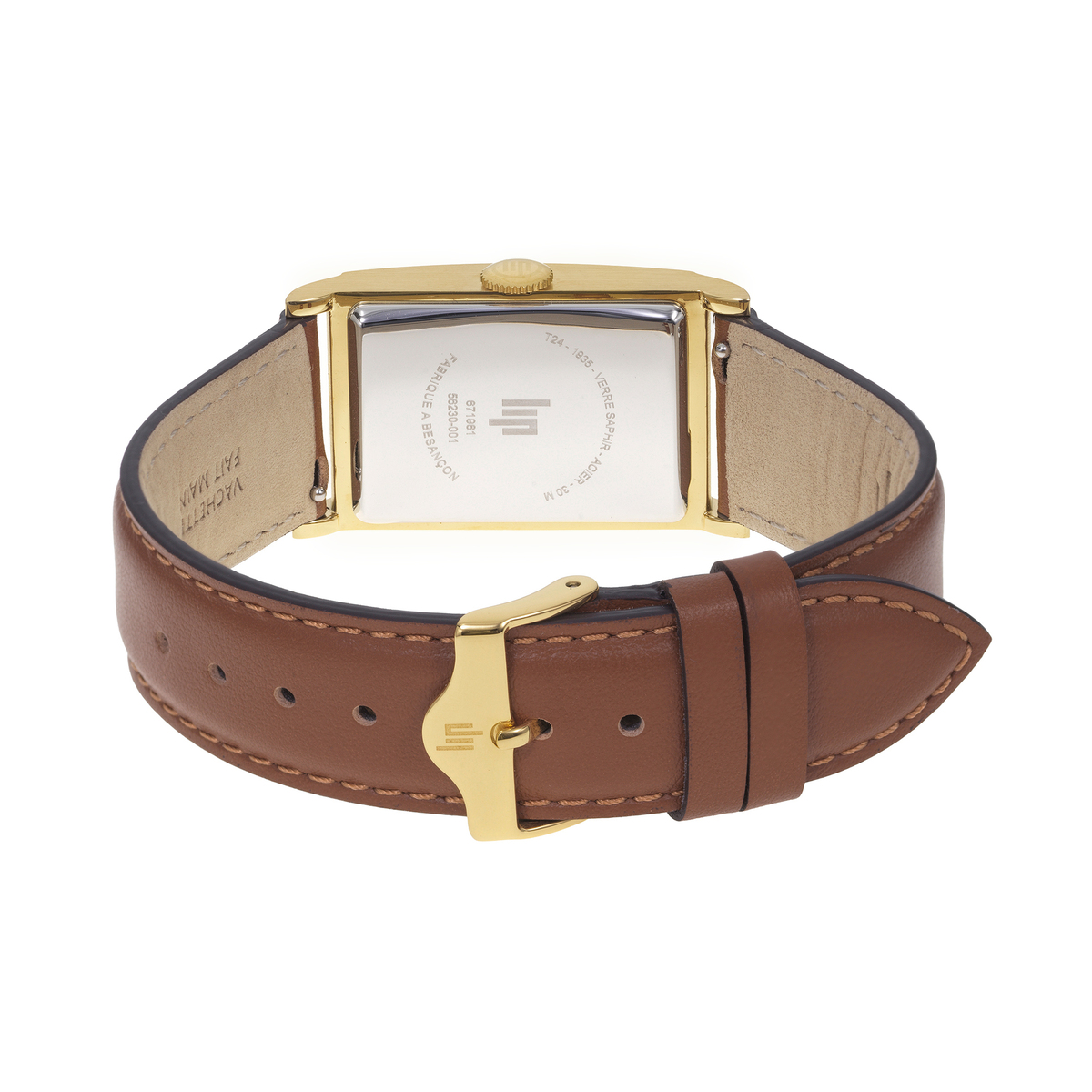 Montre Analogique CHURCHILL doré blanc marron, LIP