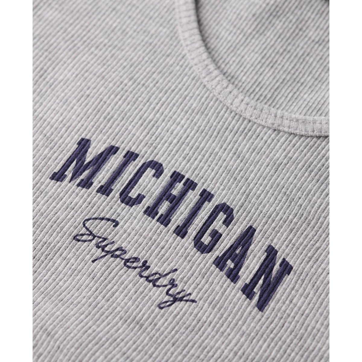 Débardeur à motif imprimé Athletic Essential gris chiné, SUPERDRY