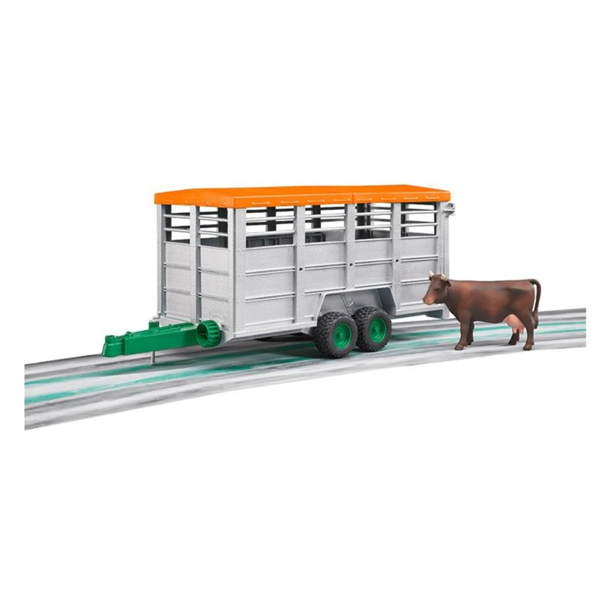 - Bétaillère + 1 Vache multicolore, BRUDER