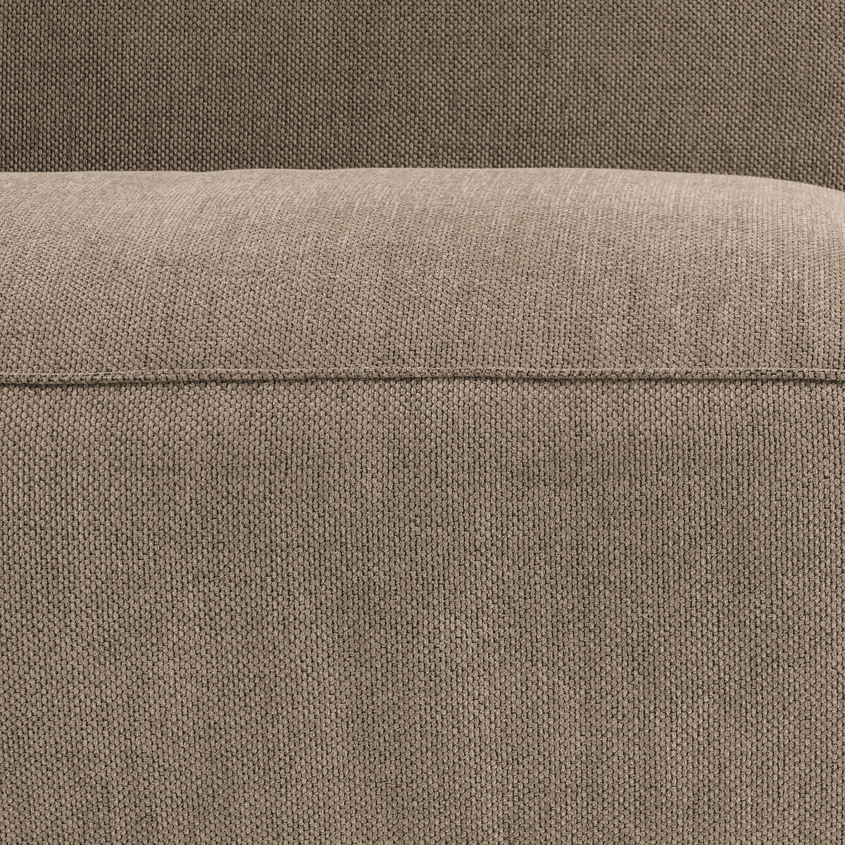 Element voor modulaire bank, 2-zit, in structuurstof, Seven taupe , LA REDOUTE INTERIEURS