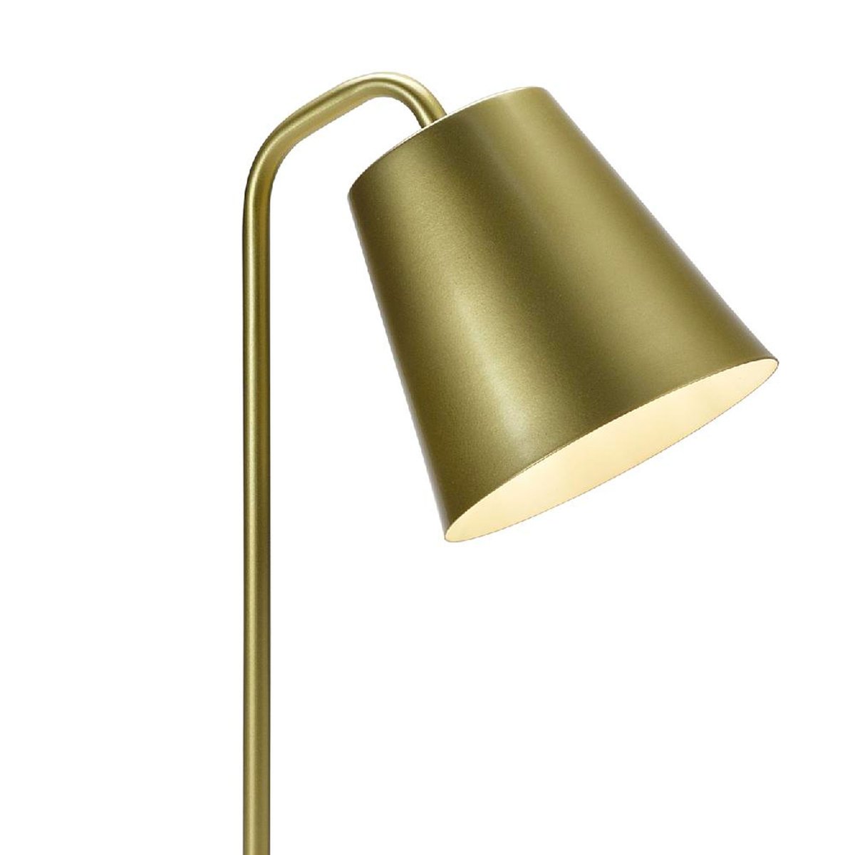 Lampe à Poser Courbée Laiton Doré doré, WADIGA