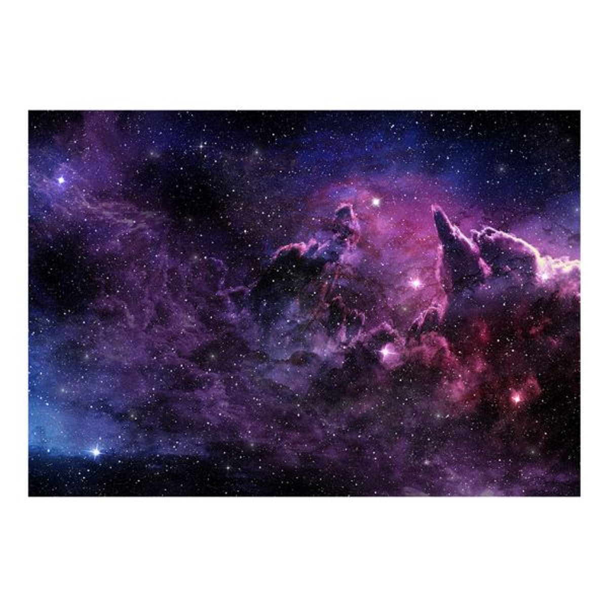Papier peint intissé panoramique Paysage Purple Nebula violet, EDEN