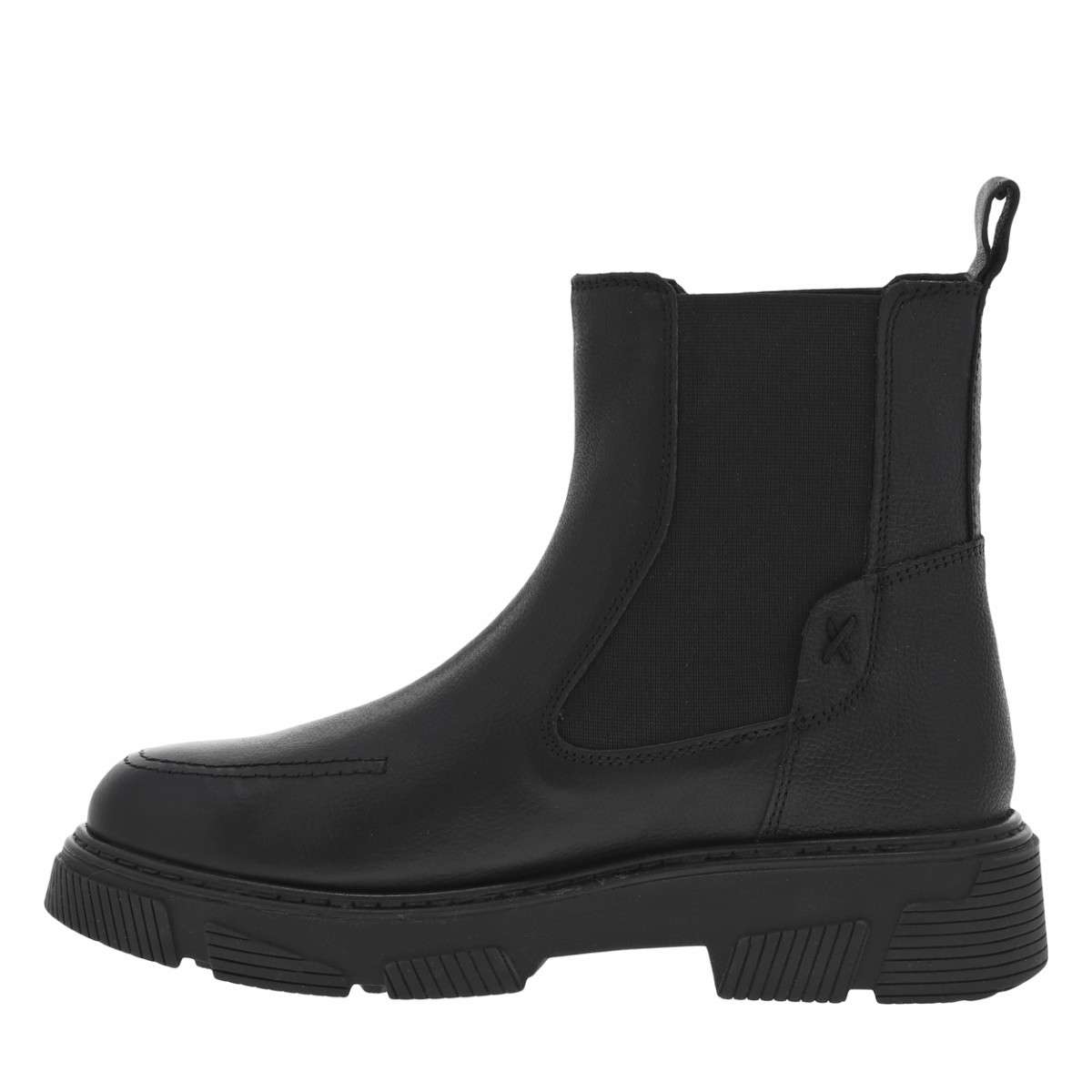 Bottines talon décroché bas noir, BUGATTI