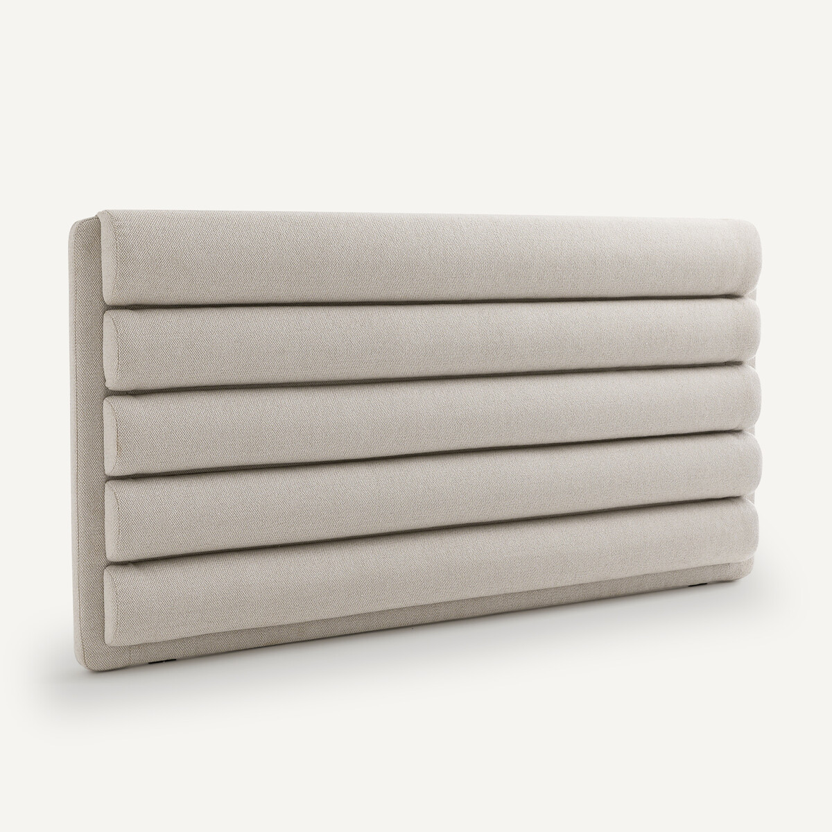 Tête de lit bombée, tissu chiné, largeur 220 cm, Kachka ecru, AM.PM