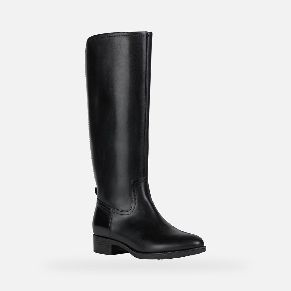 Bottes talon large noir, GEOX