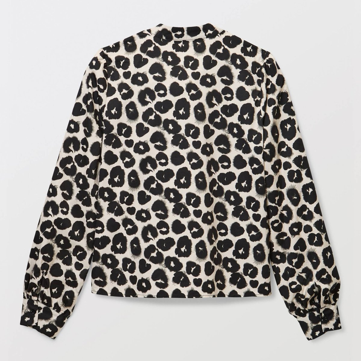 Blouse manches longue imprimée en coton BIO GOTS butter cream, MONOPRIX
