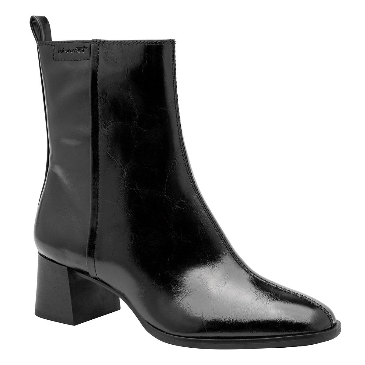 Bottines chelsea en cuir suède noir, TAMARIS