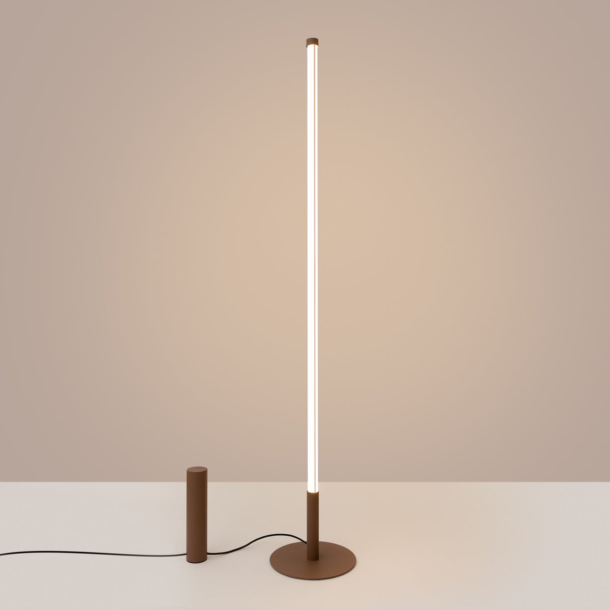 Lampadaire Marron LED 1 Trang marron, EDEN