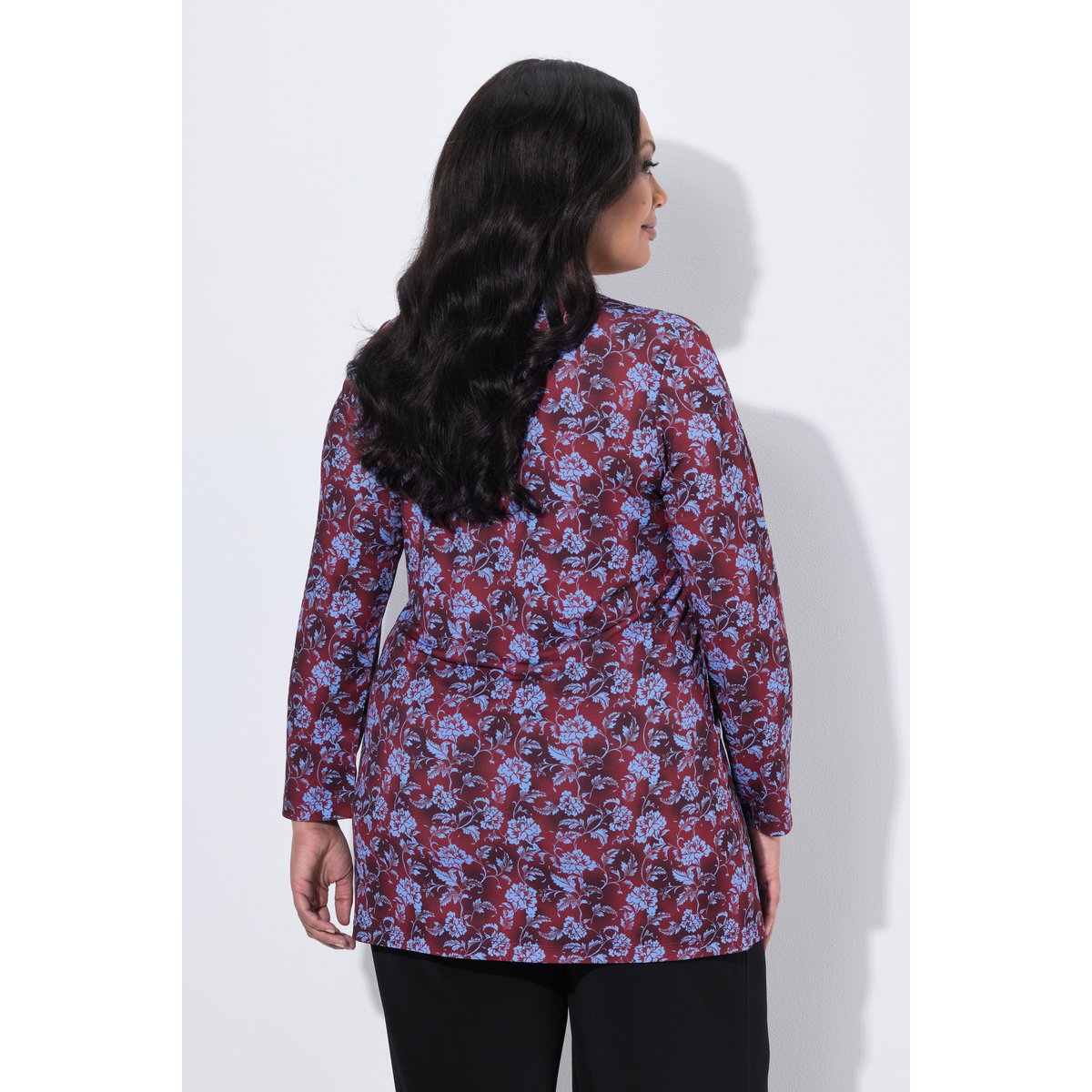 T-shirt long rouge bordeaux, ULLA POPKEN