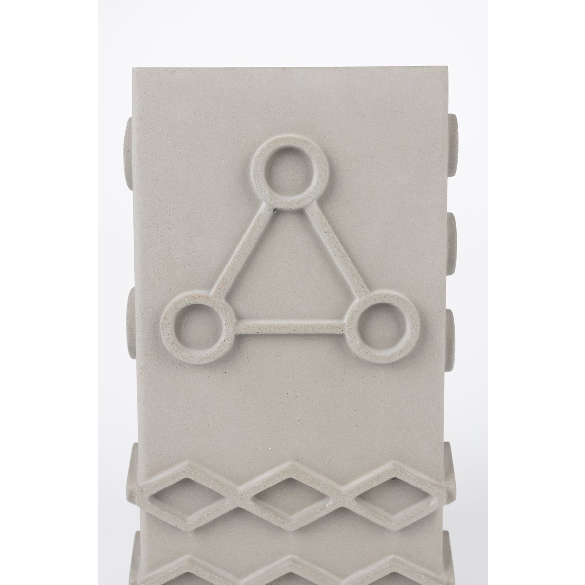 Vase en béton 25 cm GRAPHIC gris, ZUIVER