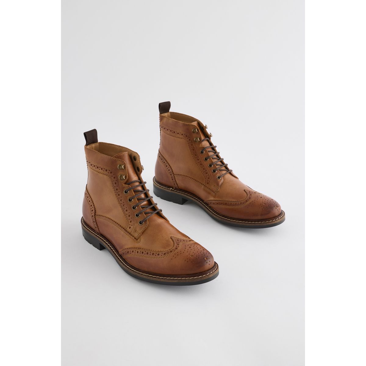 Bottines richelieu marron fauve, NEXT