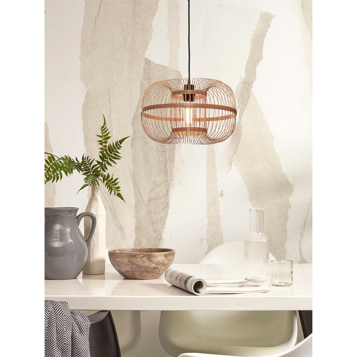 Lampe Suspendue Bambou HOKKAIDO naturel, GOOD & MOJO