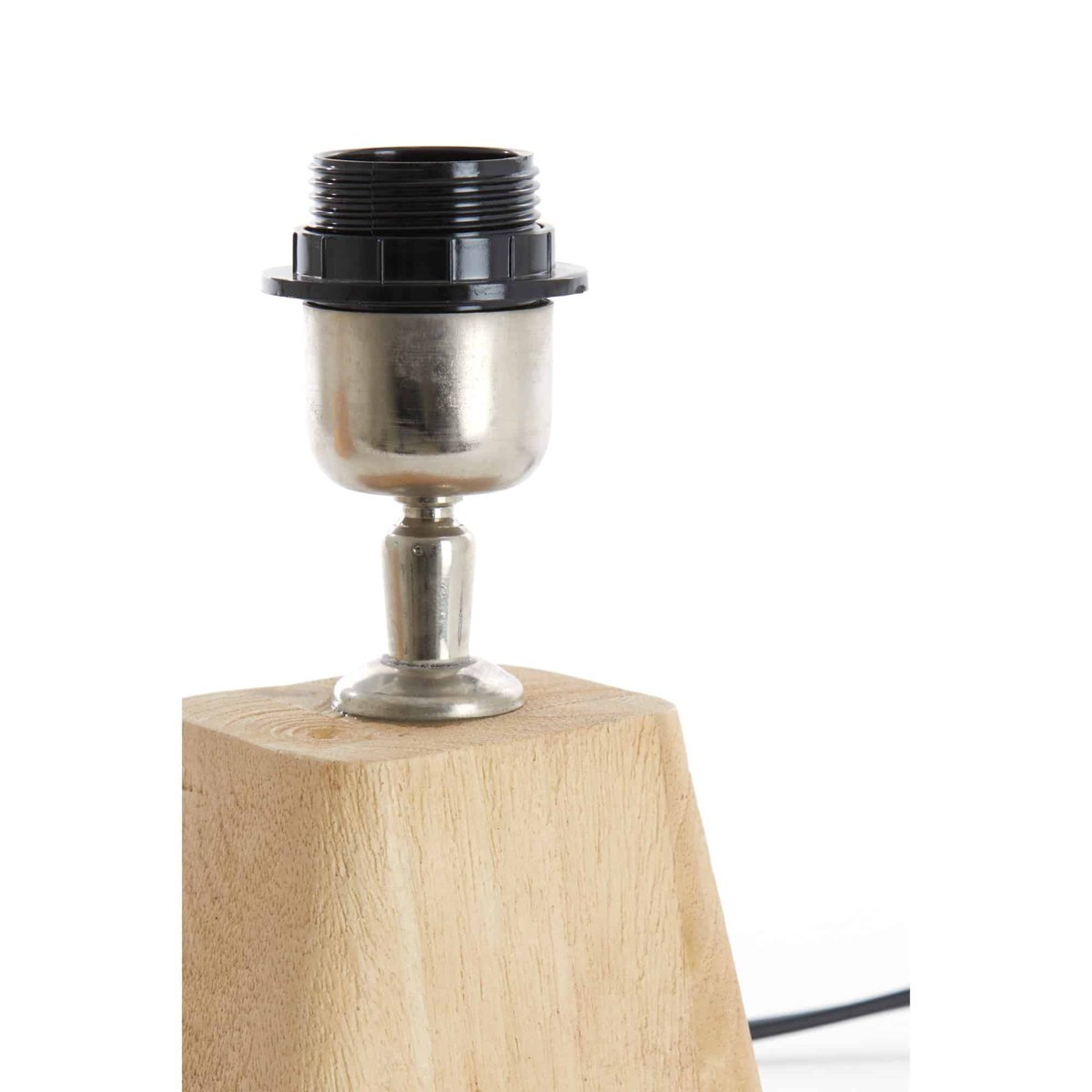 Base De La Lampe Bois KARDAN naturel, LIGHT & LIVING 