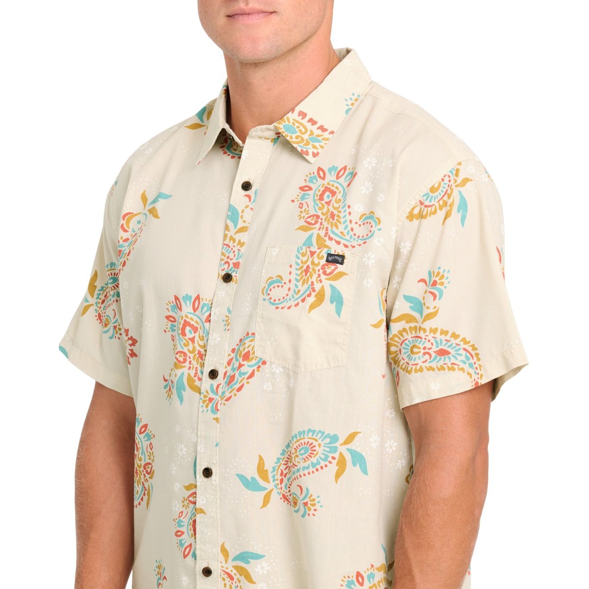 Chemise manches courtes SUNDAYS beige oatmeal, BILLABONG