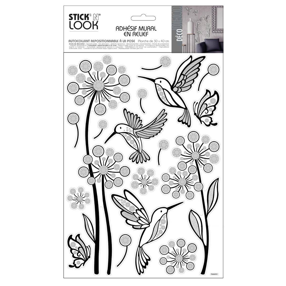 Sticker mural RELIEF multicolore, ATMOSPHERA