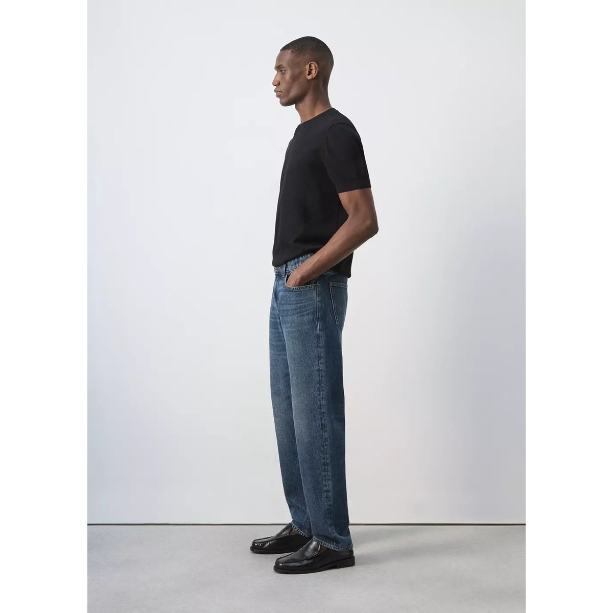 Jean Bob regular-fit bleu foncé, MANGO MAN
