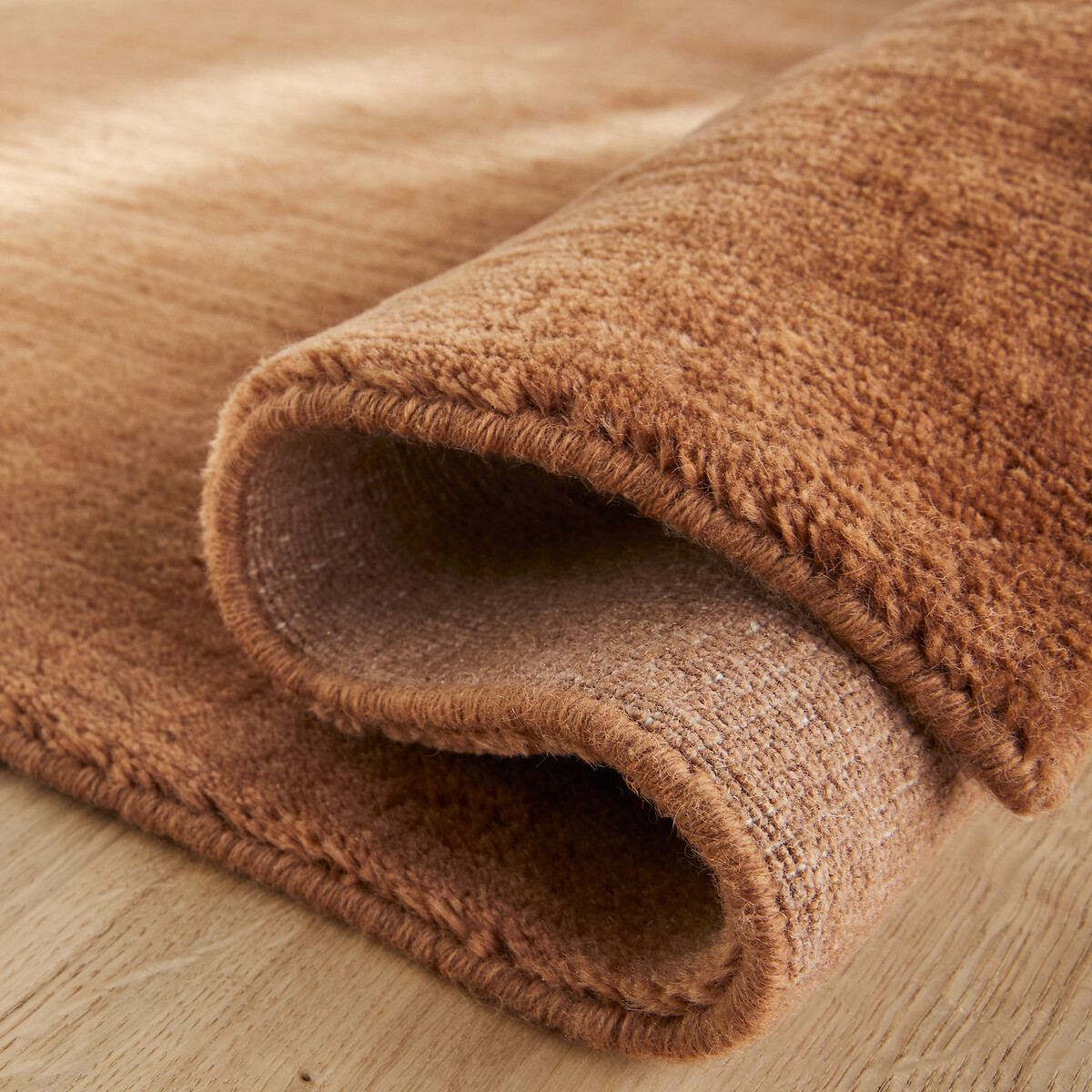 Rajah Hand-Knotted Wool & Cashmere Rug pecan, AM.PM
