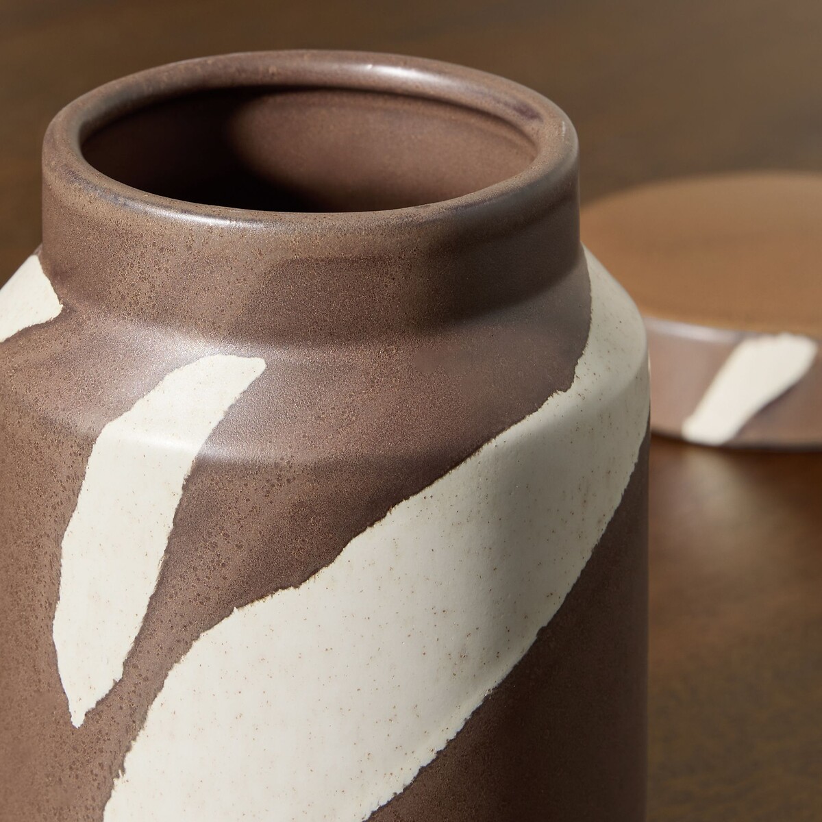 MADE.COM Enzo Storage Jar brown , MADE
