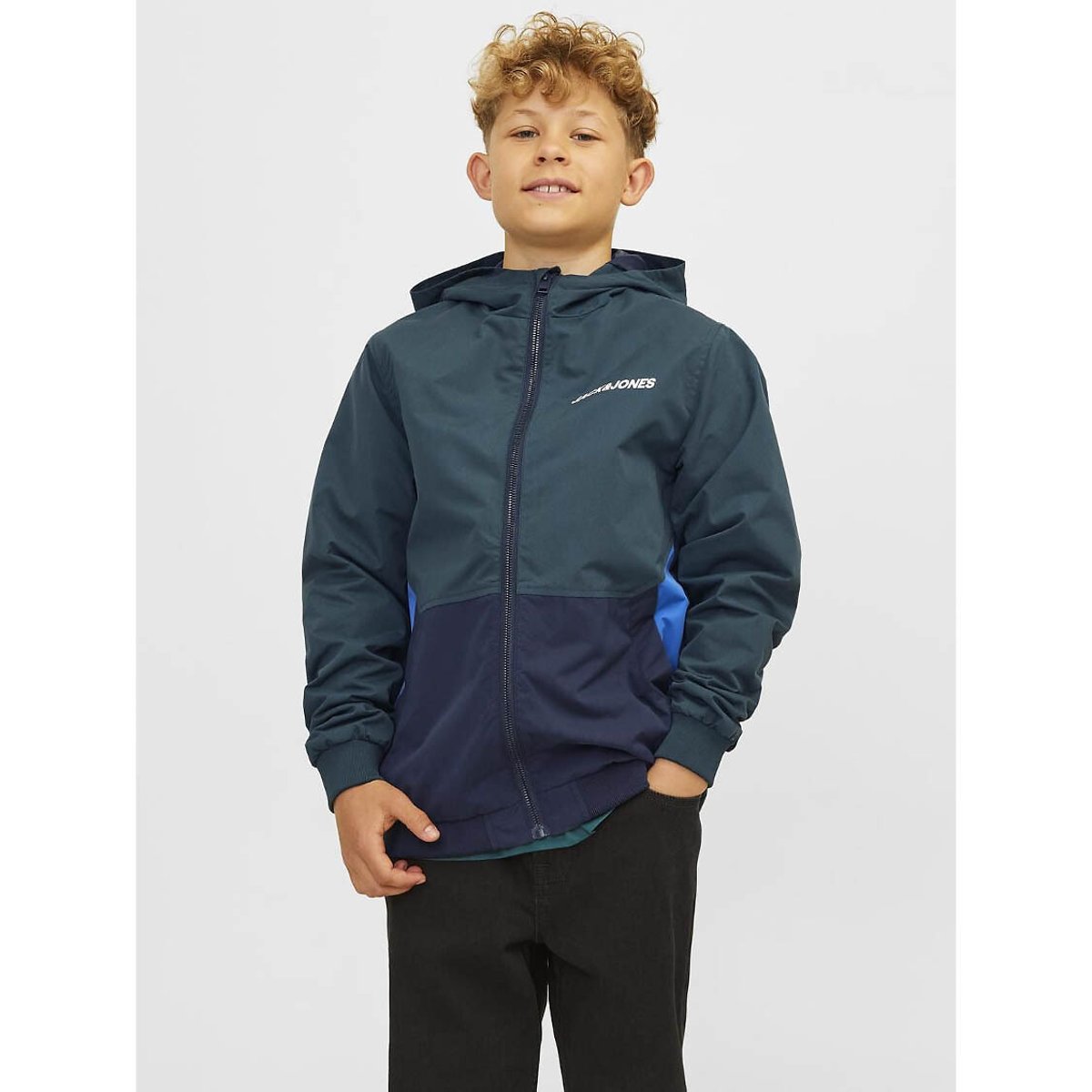 Blouson à capuche multicolore, JACK & JONES JUNIOR