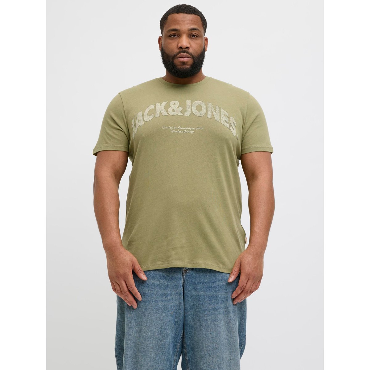 T-Shirt verte - cedar, JACK & JONES