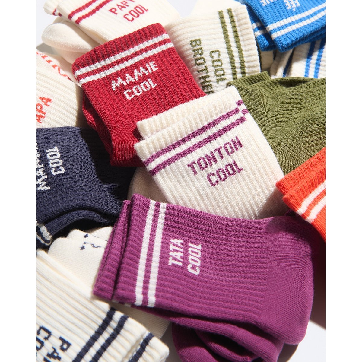 Chaussettes Tata cool violet plum, EMOI EMOI