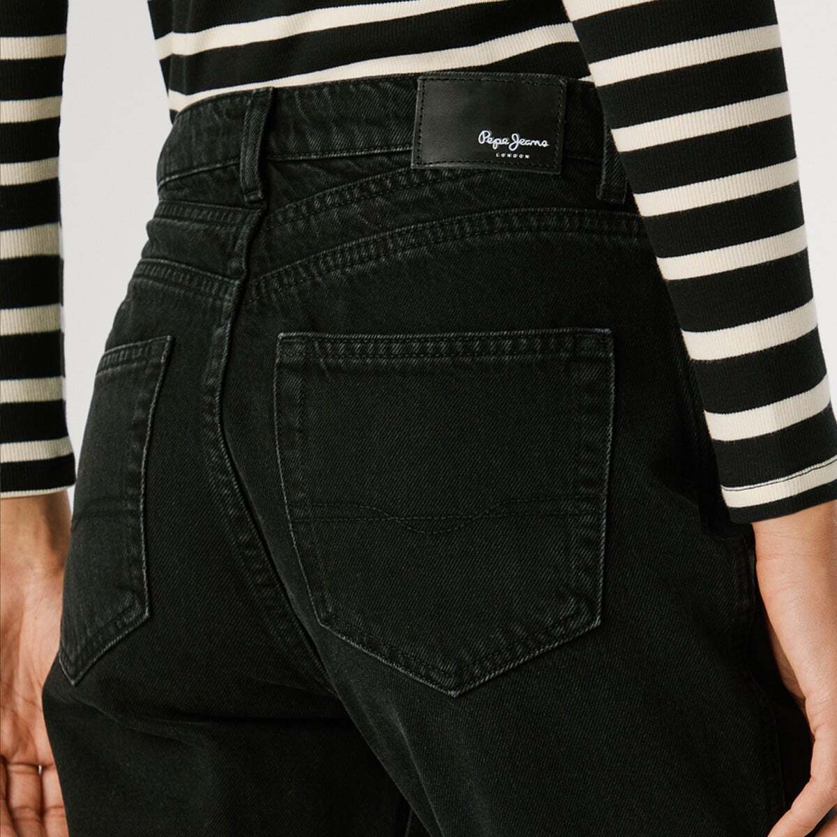 Jean Coupe Slim, Taille Haute - Betty faded deep black, PEPE JEANS