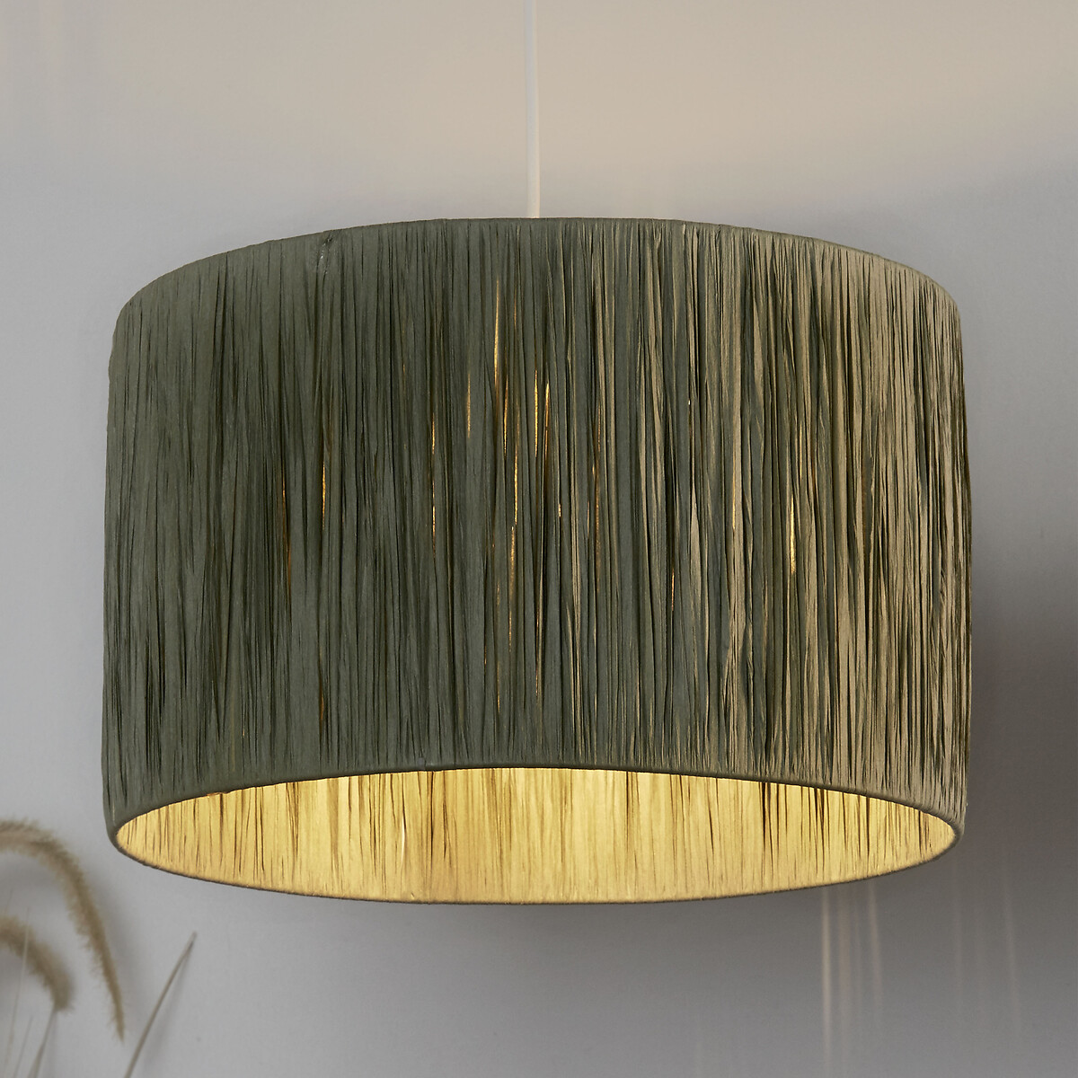 35cm Dartford Rafia Lamp Shade in Sage Green sage, SO'HOME