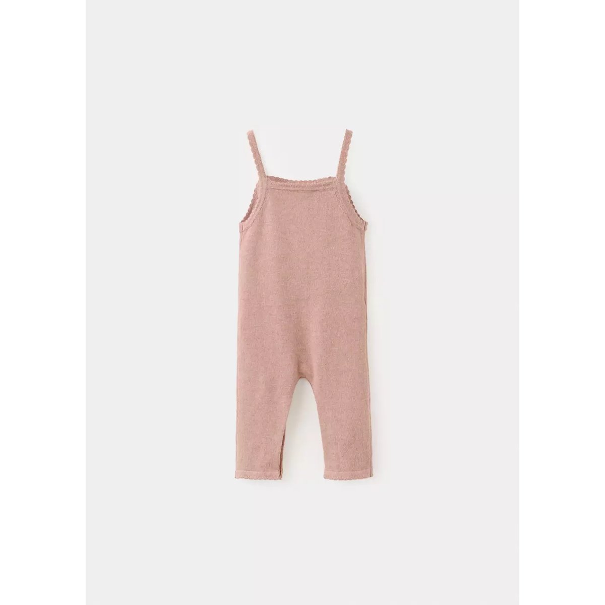 Salopette longue maille rose, MANGO BABY