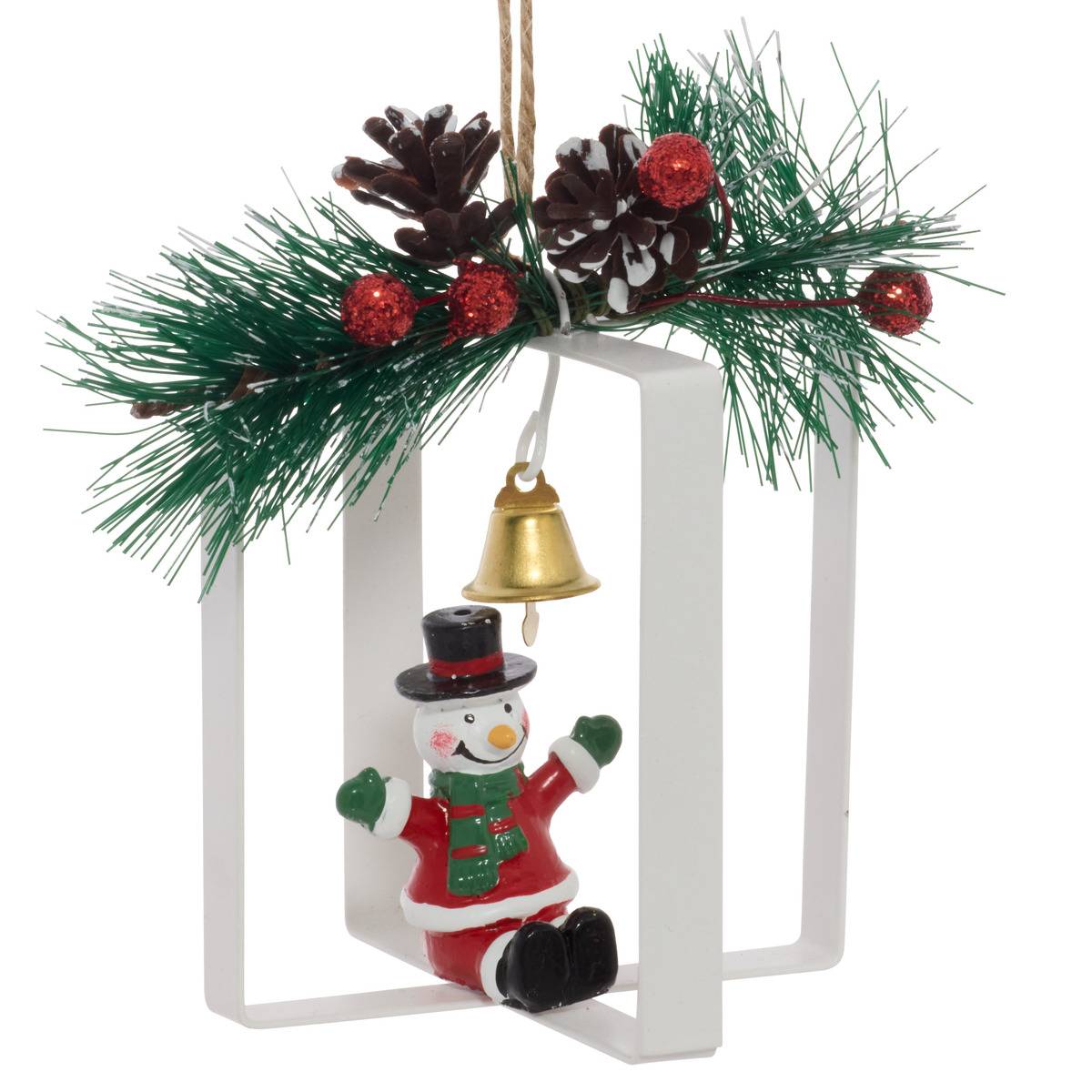 SDN MET CADEAU DECO BN 11CM blanc, ATMOSPHERA