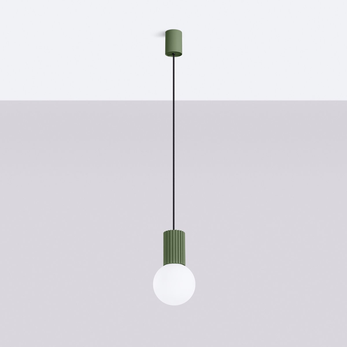 Suspension Aluminium Vert Olive G9 1 Halo vert, EDEN