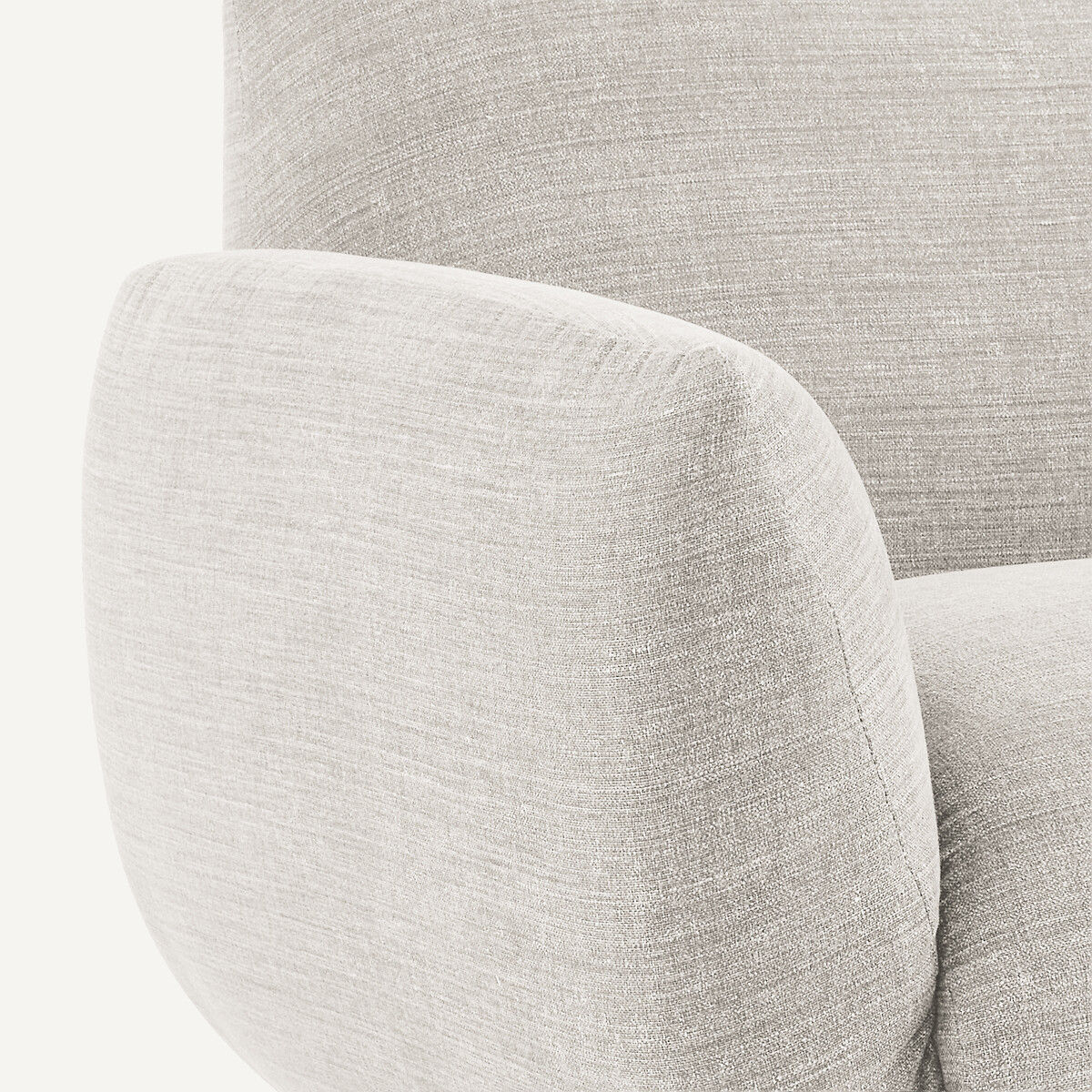 Fauteuil, en coton et lin, SPOGANO beige, AM.PM