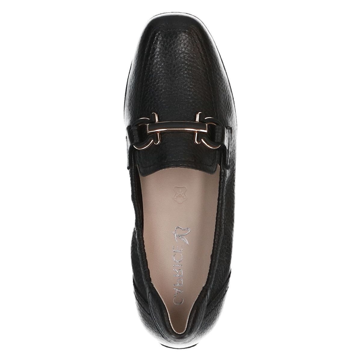 Slipper en cuir noir cuir, CAPRICE