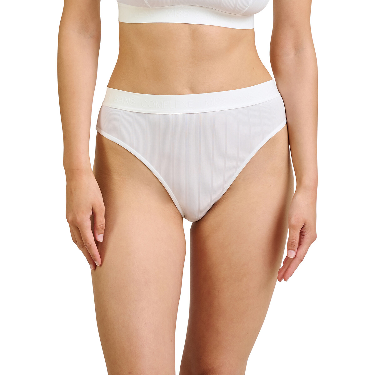 Lot de 4 2 gratuits slips midi pur coton blanc Dim La Redoute