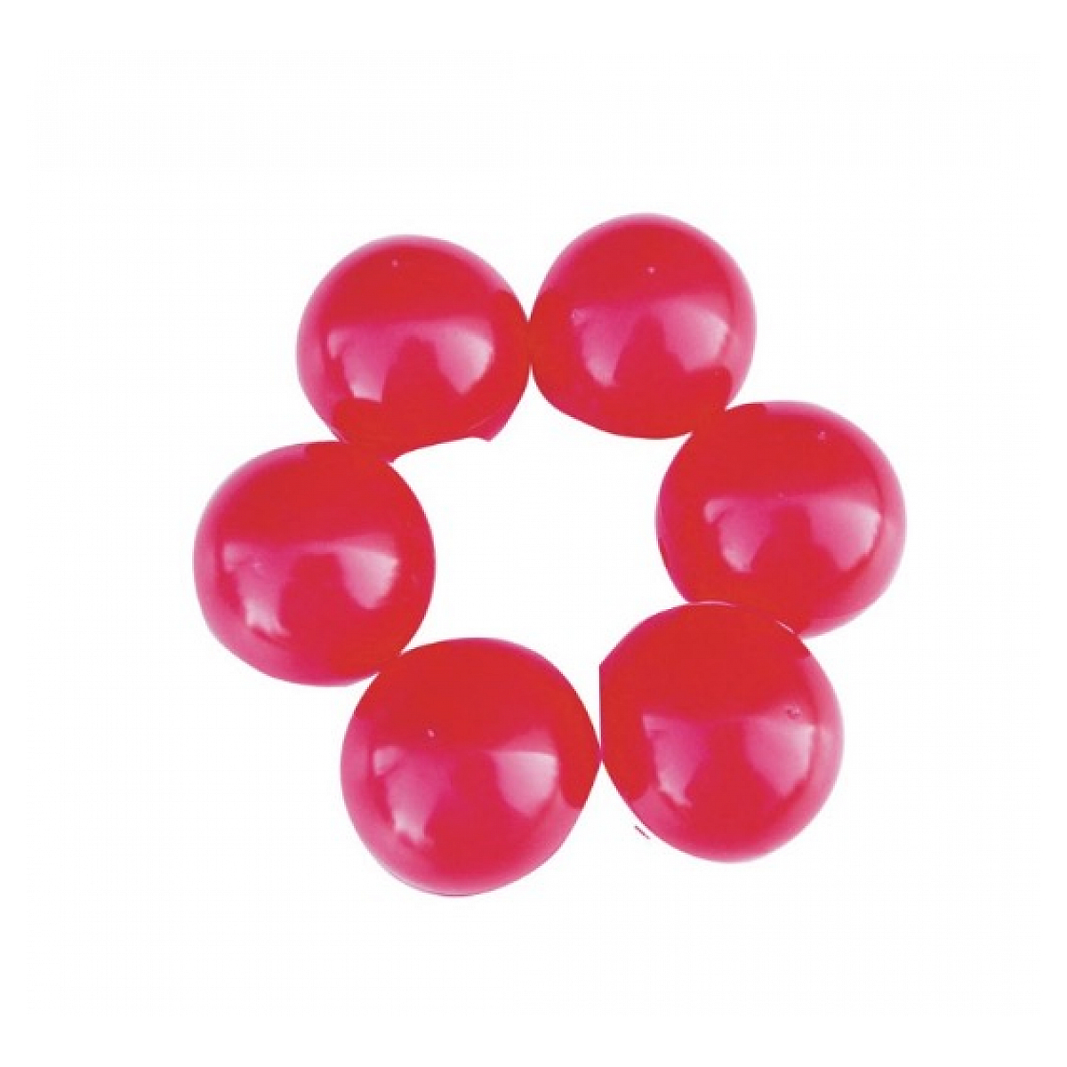 Nez de clown rouge en plastique couleur unique, PARTY PRO