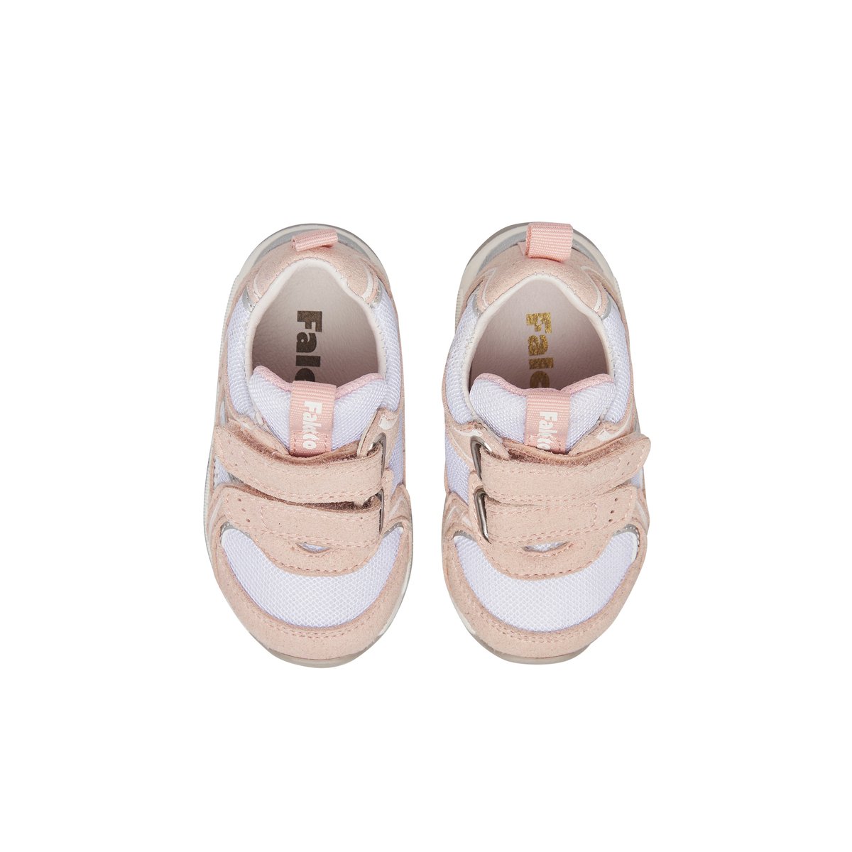 Sneakers en écopelle et tissu SULKO VL. argent-rose-, FALCOTTO