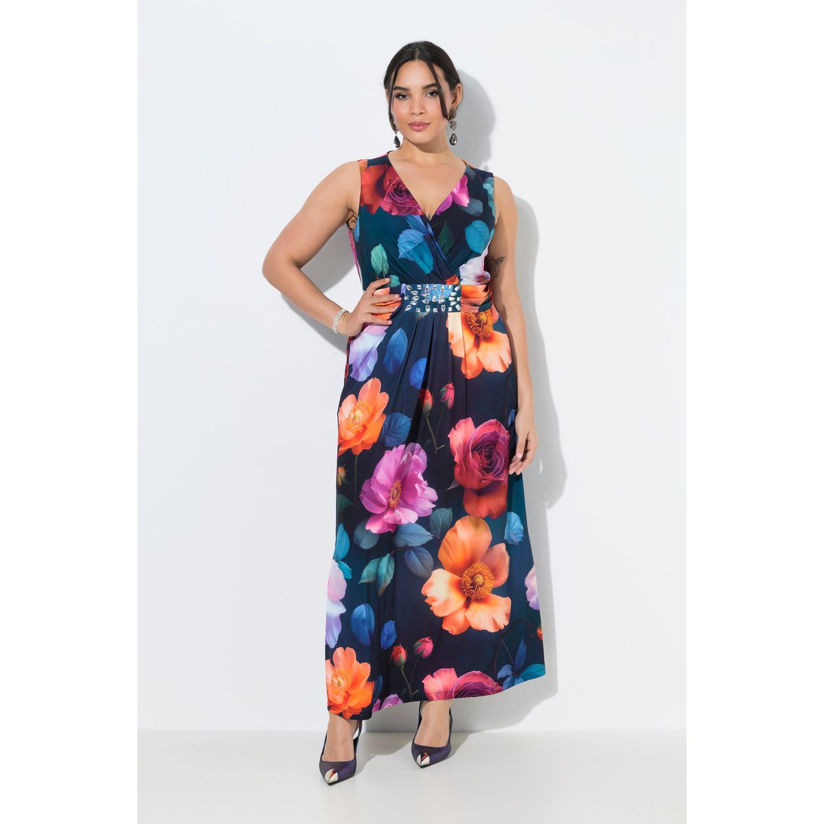 Robe maxi sans manches noir, ULLA POPKEN